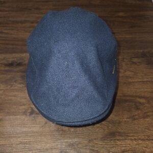 Stetson Navy Ble Polyester Driving Cap Size Large.